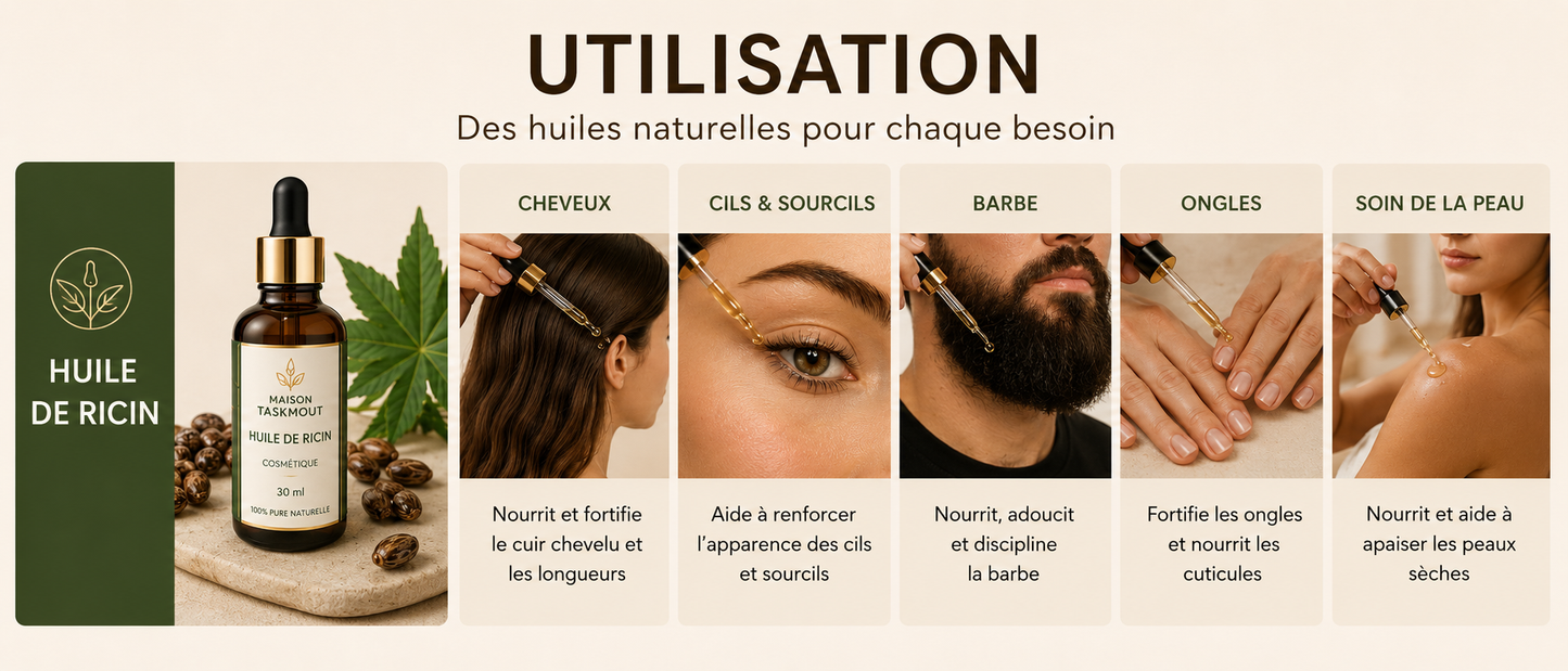 Huile de Ricin — Maison Taskmout