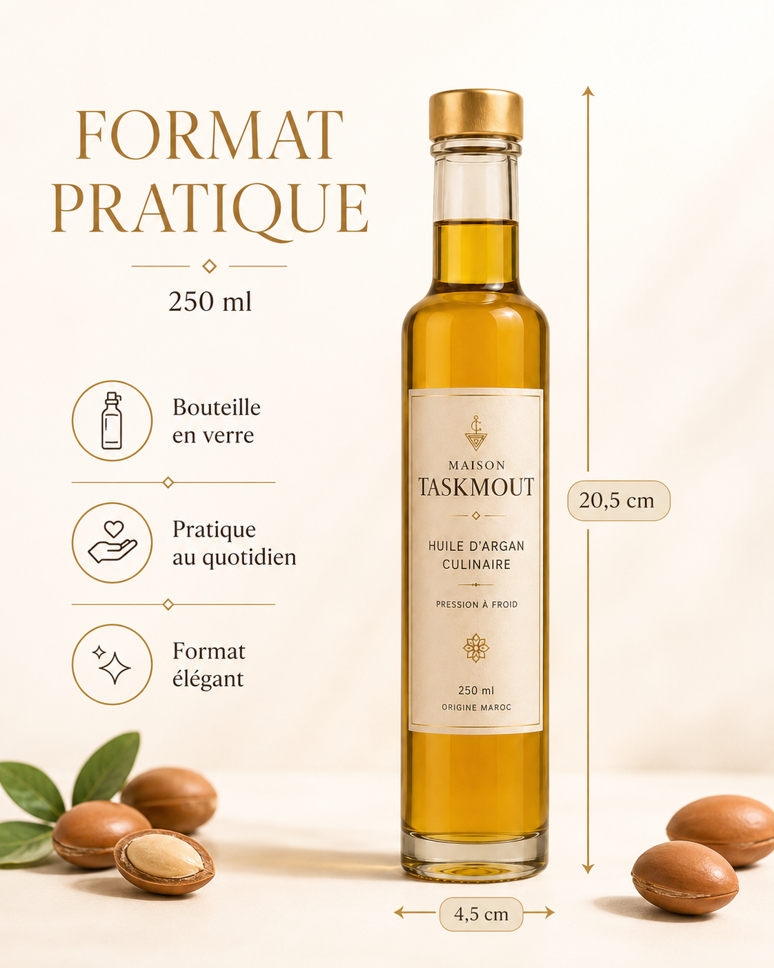 Huile d'Argan Culinaire — Maison Taskmout