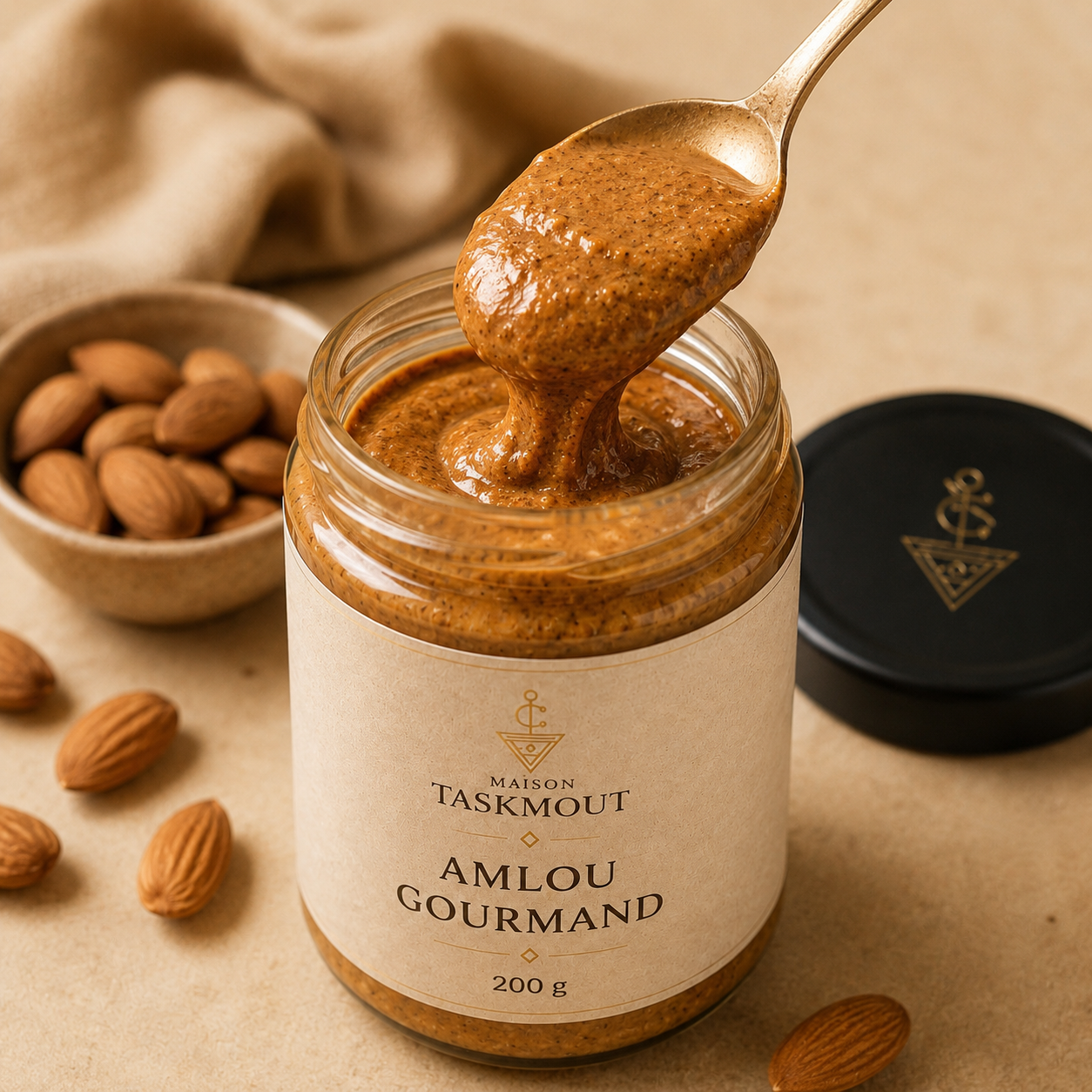 Amlou Gourmand – Amande, miel et huiles végétales