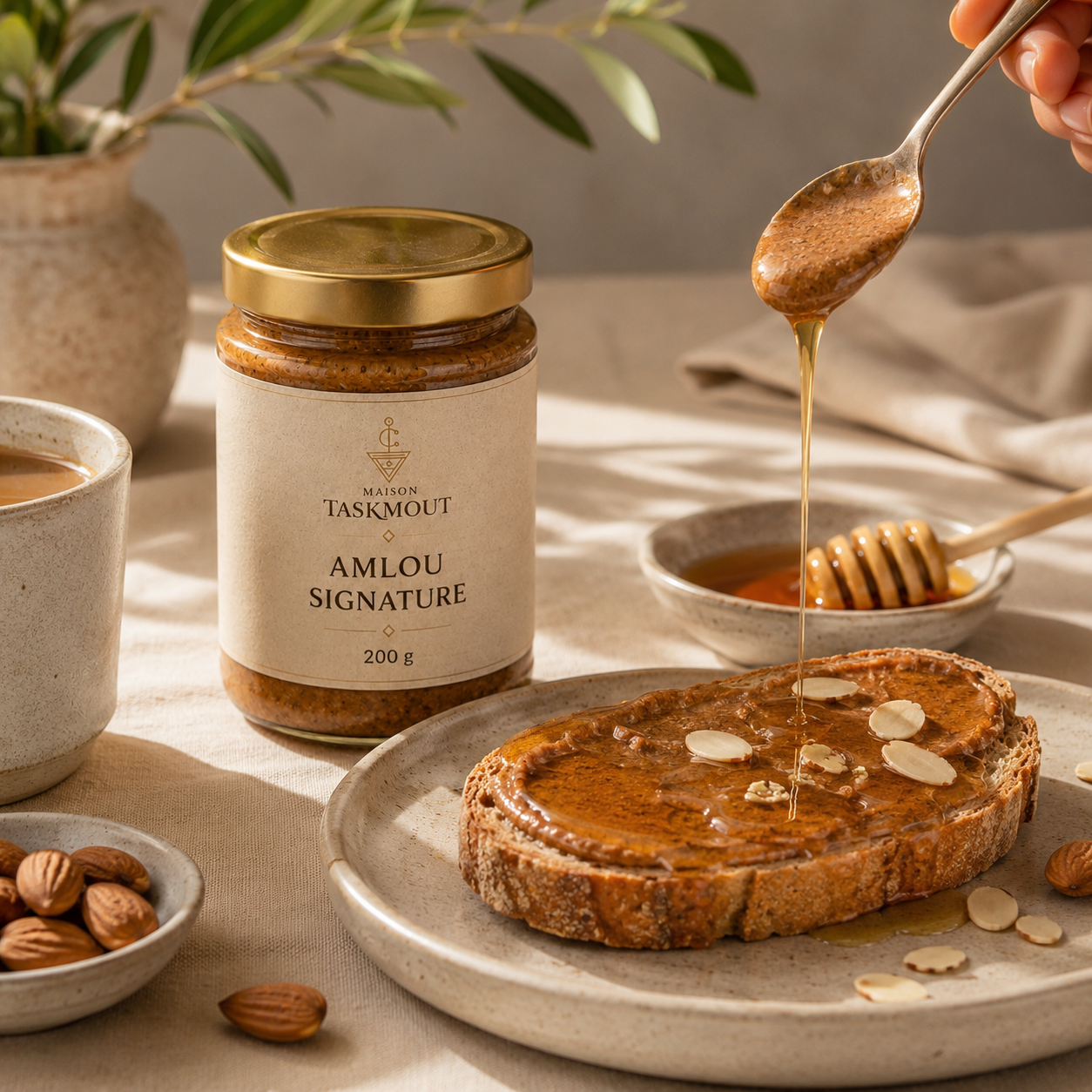 Amlou Signature – Amande, huile d'argan et miel