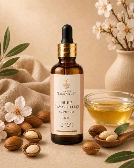 Huile d'Amande Douce Cosmétique — Maison Taskmout