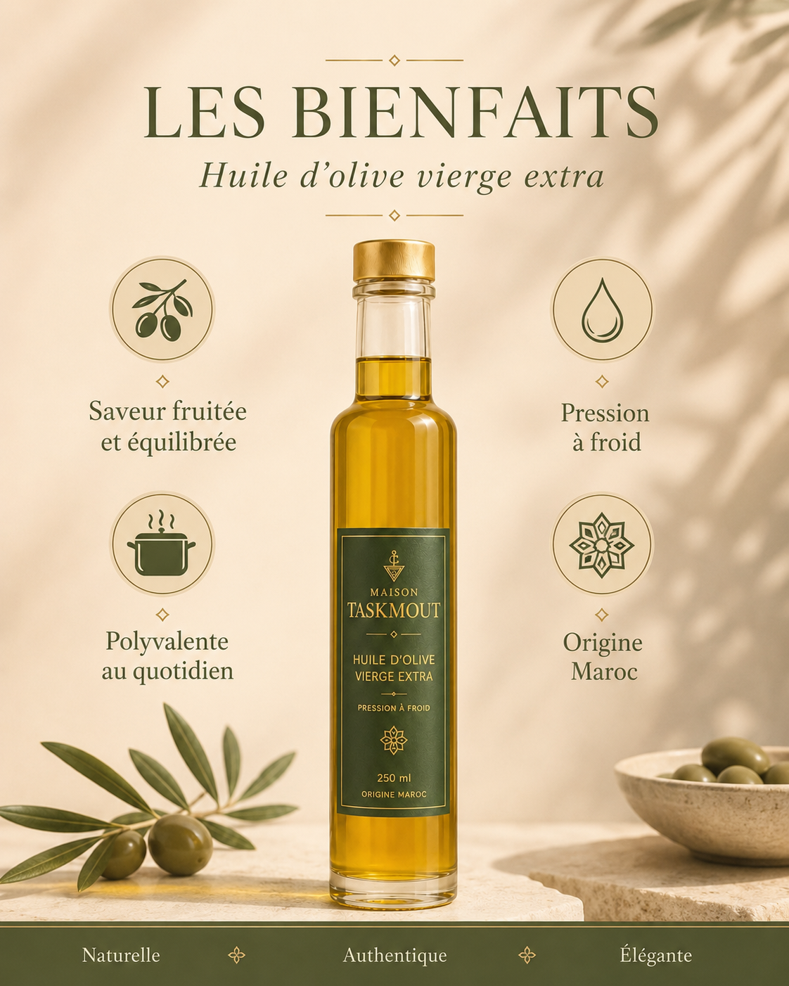 Huile d'Olive – Sélection Maison Taskmout