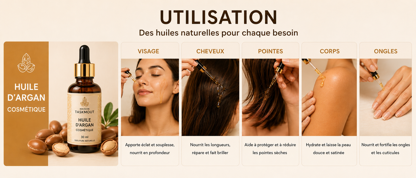 Huile d'Argan Cosmétique — Maison Taskmout